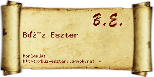 Búz Eszter névjegykártya